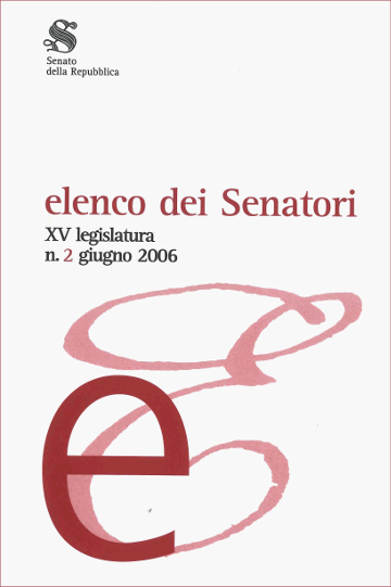 Elenco dei Senatori XV legislatura n. 2 giugno 2006