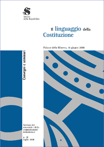 Il linguaggio della Costituzione. Palazzo della Minerva, 16 giugno 2008
