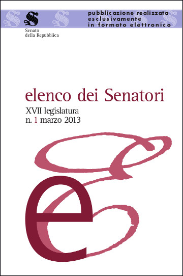 Elenco dei Senatori XVII legislatura n. 1