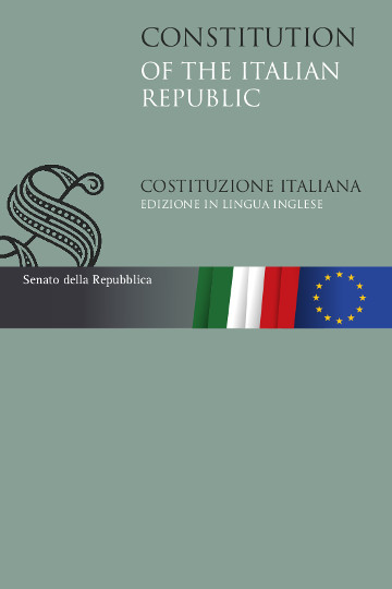 Costituzione italiana. Edizione in lingua inglese