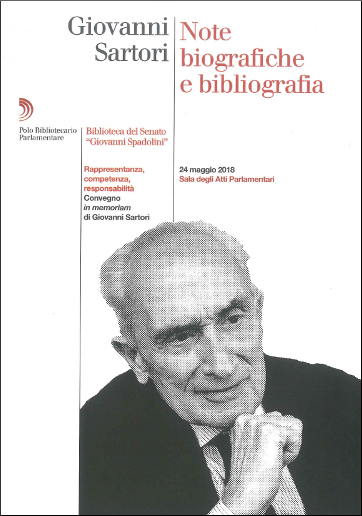 Giovanni Sartori. Note biografiche e bibliografia