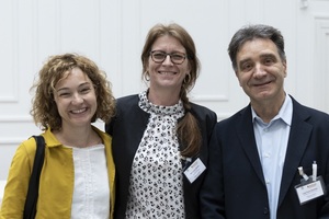 Valentina Battiloro (Asvapp), la senatrice Laura Bottici e Gian Paolo Barbetta (Università Cattolica)