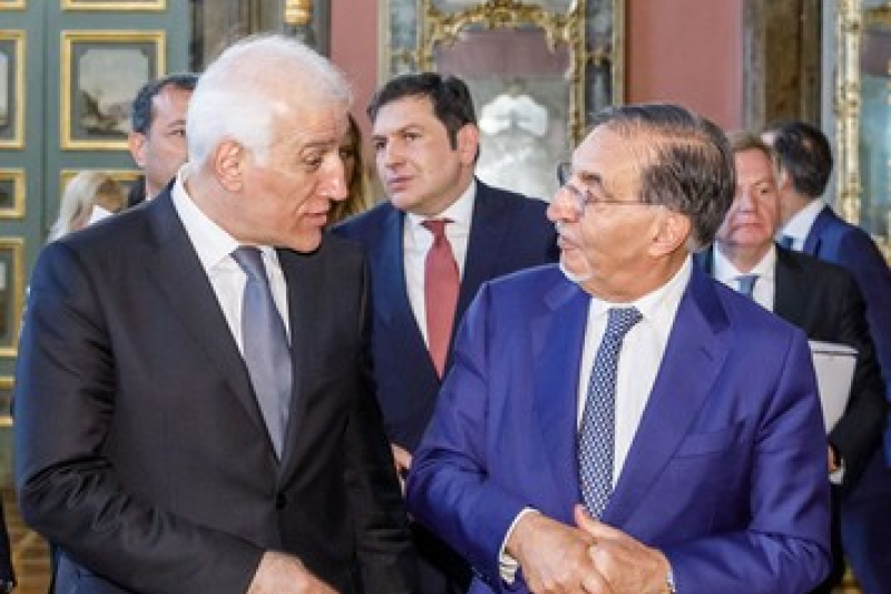 Il Presidente del Senato con il Presidente della Repubblica di Armenia