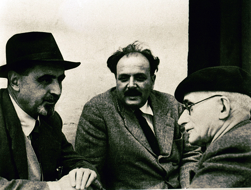 Luigi Einaudi con Ernesto Rossi e Altiero Spinelli