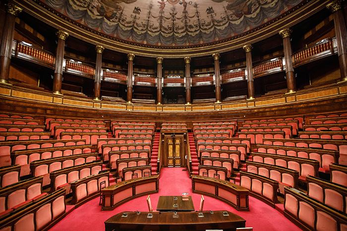 Aula legislativa del Senato della Repubblica