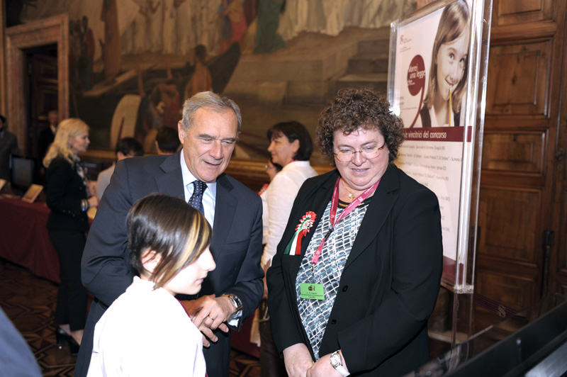 Il Presidente Grasso in Sala Maccari