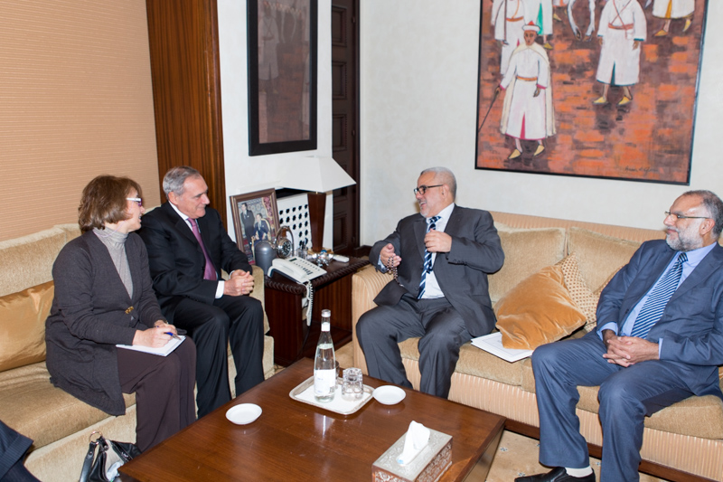 Il Presidente Grasso incontra il Capo del Governo, Abdel Ilah Benkirane.