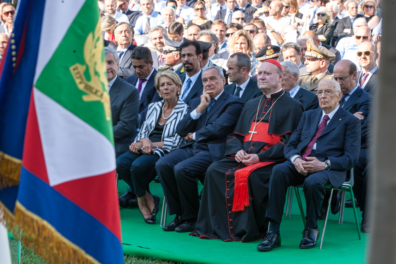 Il Presidente Grasso durante la cerimonia