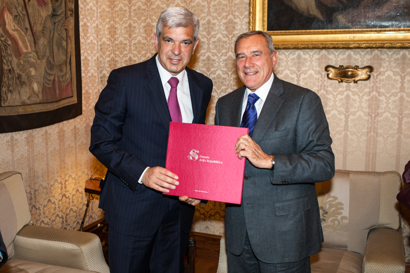 Il Presidente con il Presidente della Camera dei Deputati della Repubblica Argentina, Julian Andres Dominguez