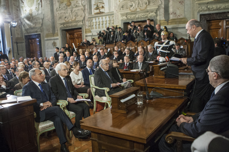 Il Presidente del Consiglio di Stato illustra la relazione sull'attività della Giustizia Amministrativa