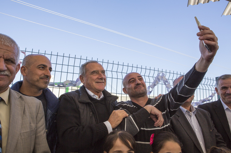 Il Presidente Grasso visita il campo di accoglienza sfollati interni 