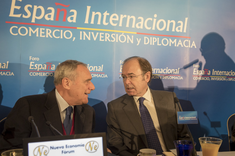 Il Presidente Grasso con Presidente del Senado de España, Pío García-Escudero Márquez, al Foro España Internacional, promosso dall'Associazione 