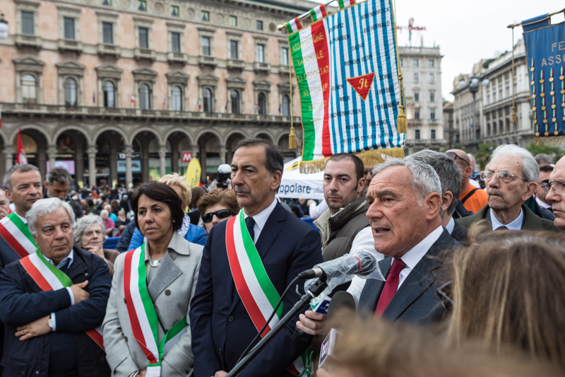 Un momento dell'intervento del Presidente Grasso