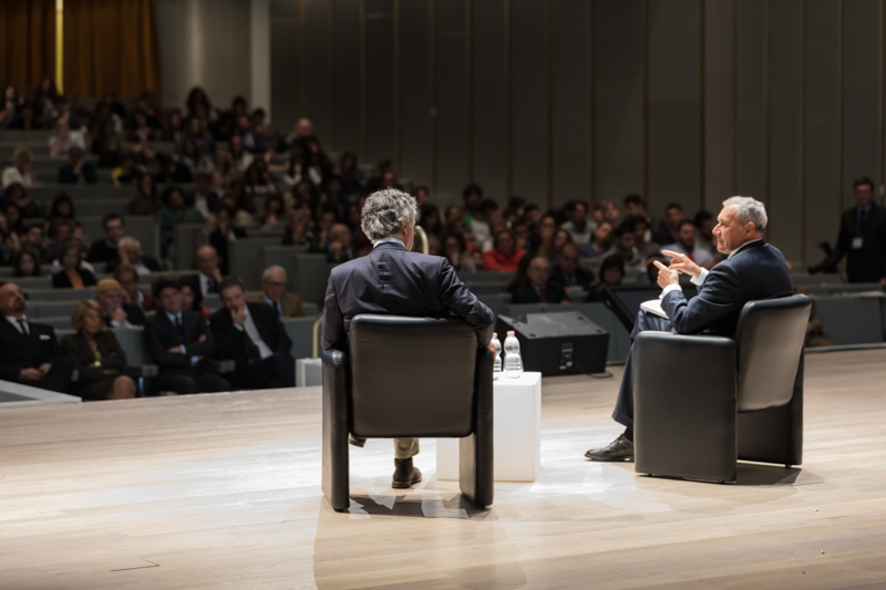 Il Presidente Grasso durante il convegno