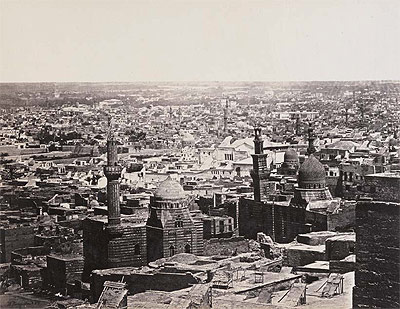 Veduta generale del Cairo presa dalla Cittadella. Lato destro, 1860 ca.