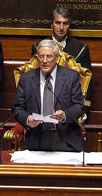 Il nuovo Presidente del Senato, Franco Marini