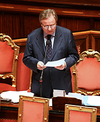 Il Ministro Matteoli in Aula