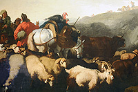 Francesco Londonio (Milano 1723 - 1783) - Paesaggio con armenti e pastori