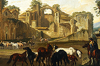 Gian Paolo Panini (Piacenza 1691 - Roma 1765) - Terme di Diocleziano