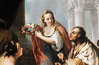 Bottega di Jacopo Amigoni (Venezia? 1682 - Madrid 1752) - Salomone adora gli idoli