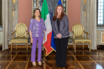 Il Presidente del Senato, Maria Elisabetta Alberti Casellati, riceve l'Ambasciatore d’Italia in Francia, Emanuela D’Alessandro.