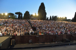 La platea delle Terme di Caracalla in occasione dello spettacolo.