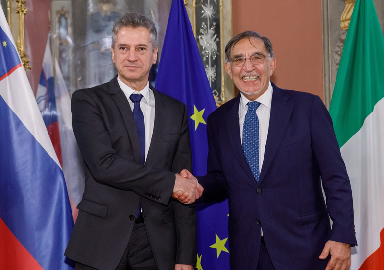 Il Presidente del Senato con il Primo Ministro di Slovenia