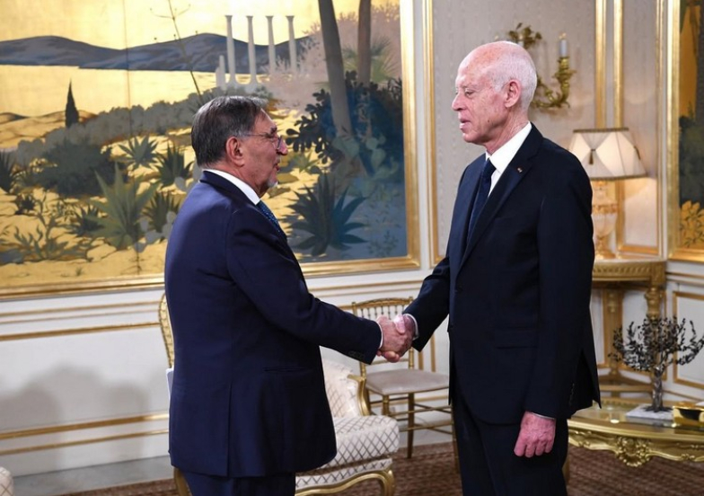 Con il presidente della Repubblica della Tunisia, Kais Saied