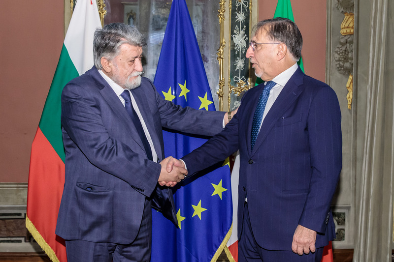 Il Presidente del Senato incontra il Presidente dell'Assemblea Nazionale della Bulgaria, Vezhdi Rashidov