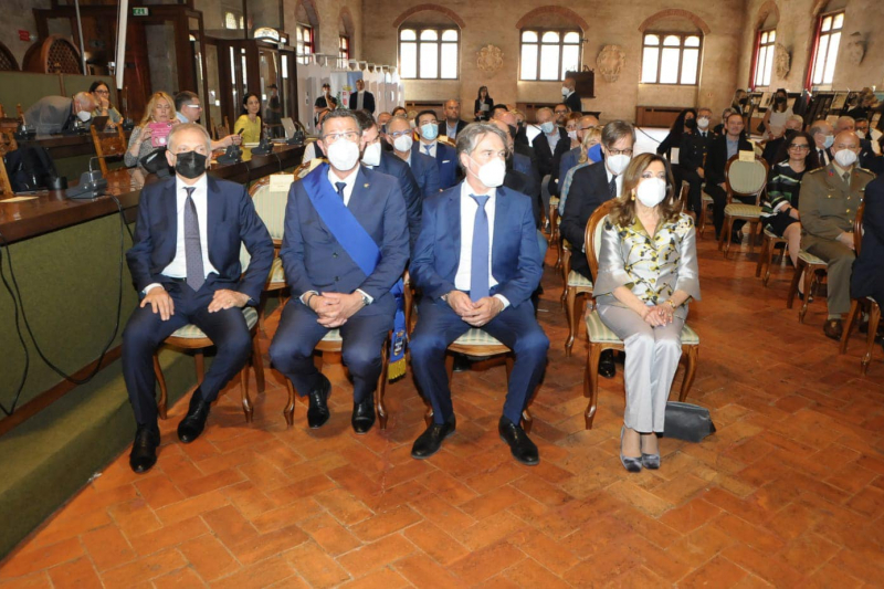 Treviso. Il Presidente del Senato, Maria Elisabetta Alberti Casellati, incontra i rappresentanti delle categorie associative del territorio nel salone dei Trecento.
