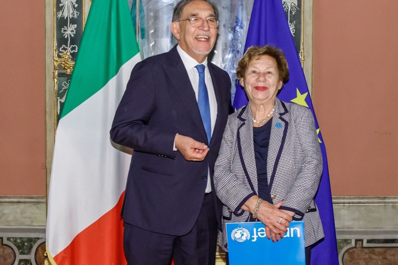 Presidente La Russa con delegazione Unicef Italia